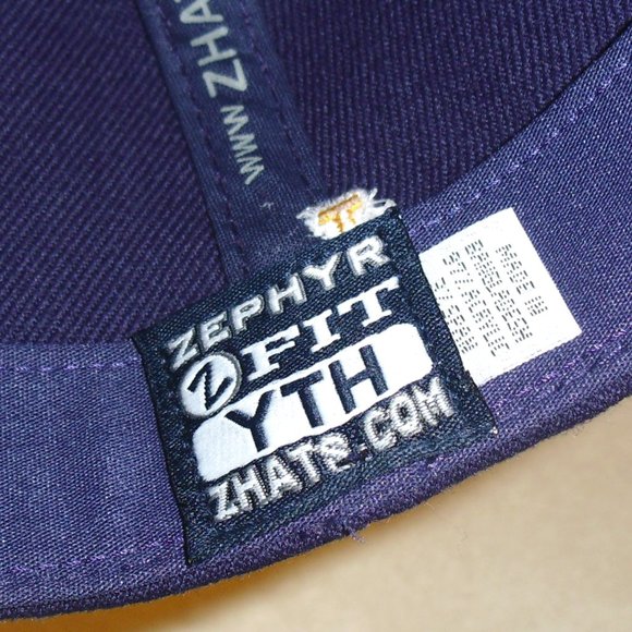 Lsu Tigers University Kids Youth Zephyr Purple Stretch Fit hat New Ncaa - Picture 3 of 4